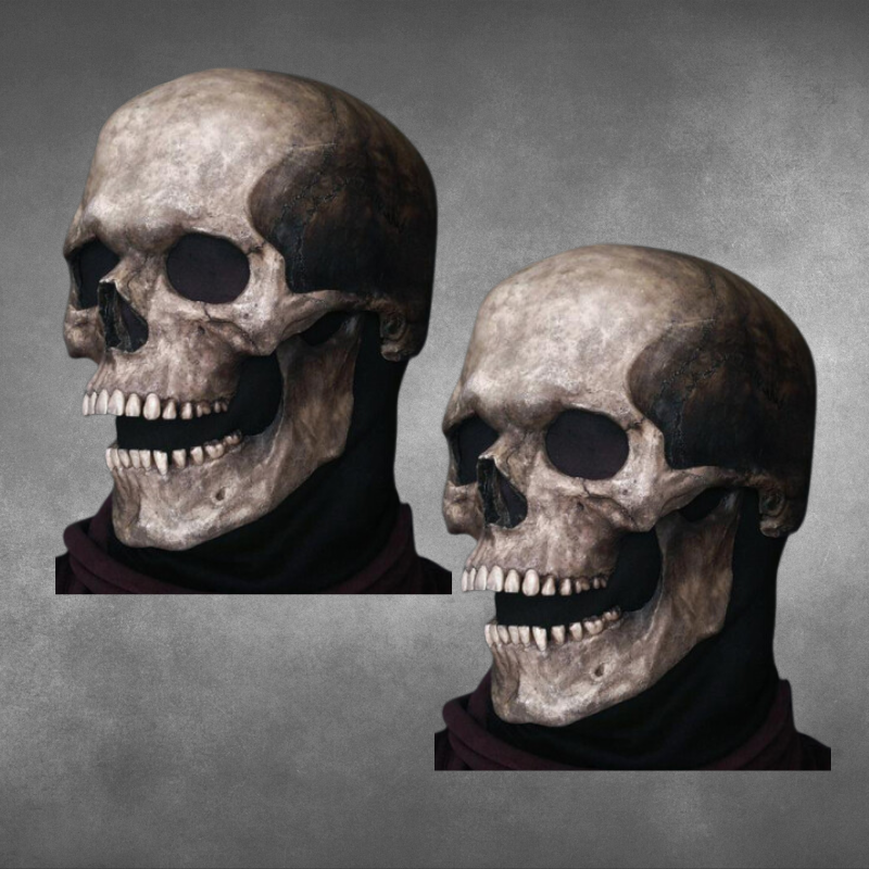 Full Head Skull Helmet with Movable Jaw