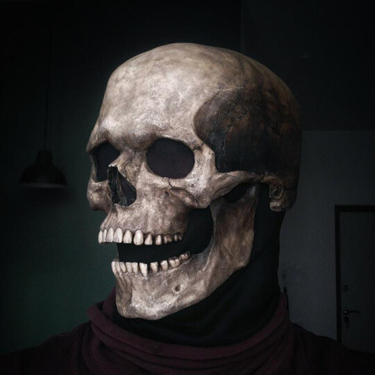 Full Head Skull Helmet with Movable Jaw